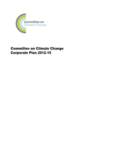 Committee on Climate Change Corporate plan for 2012 to 2015