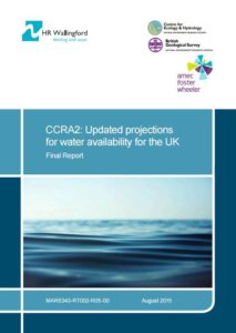 Updated projections for water availability for the UK - front cover