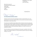 Letter from ASC on flooding