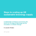 Steps to scaling up UK sustainable bioenergy supply